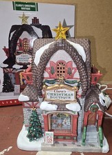 Lemax Lighted Christmas Village Building Clara's Christmas Boutique 2016  picture