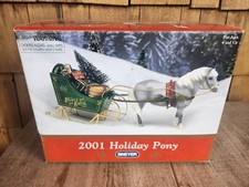 Vintage 2001 Breyer Holiday Pony Jingles & Sleigh Set Horse NEW NIB 5th n Series picture
