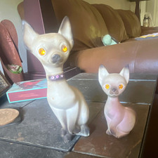 Vintage Roselane “Sparkler Eyes” Chihuahua figurines from the 1950’s picture