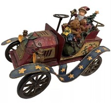 VTG RARE 90s Kirklands Red LG Metal Christmas Car Decor Jalopy Truck Decoration picture