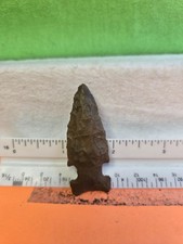 Authentic fine Graham Cave point made of brown chert from Alcorn co MS. picture