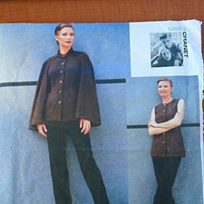 vogue designer pattern #1860 Women’s Cape Top & Pants  size 14.16.18 picture