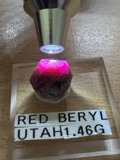 DT Red Beryl Crystal From Violet Claim, Wah Wah Mountain, Utah, Bixbite, 7.30ct picture