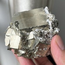420g Top Grade Cubic Pyrite&Calcite Mineral Specimen Crystal Raw Stone Healing picture