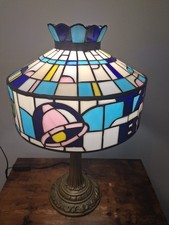 Taco Bell Tiffany Style Desktop Lamp Stained Glass Retro Diner Light picture