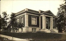 Newburg Oregon OR Public Library c1910 Real Photo Vintage Postcard picture