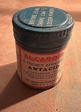 Vintage Blue Alcaroid Antacid and Digestant Medicine Tin American Ferment Co picture