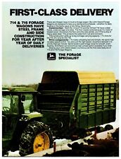 John Deere 714 & 716 Forage Wagon - Original Print Advertisement (8.5in X 11in) picture