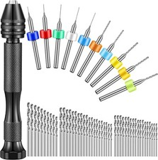59 Pieces Hand Drill Bits Set Include 49 Pcs Metal Pin Vise Hand Drill Micro Min picture
