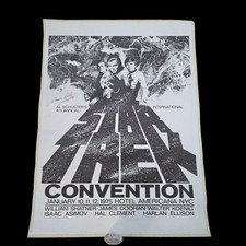 Star Trek 1975 Convention Poster James Steranko Signed By 