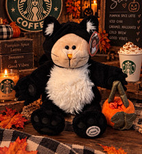 Starbucks Bearista 2005 Halloween Bear dressed in Black Cat Plush 41st Edition picture