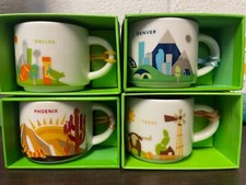 4 total Starbucks YAH Demi Cup 1ea DALLAS, Phoenix, Texas, & Denver You Are Here picture