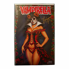 Vampirella #1 Dynamite A4Comix Exclusive Variant Signed Sketch Ellis COA,Rare picture