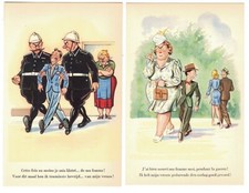 humor burdon of marriage slavery grounded dishes dreami set 10 postcards ar1936 picture
