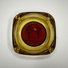 Vintage Amber Glass Marketing Ashtray / Villa d' Este / Las Vegas Nevada NV picture