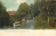 1914 Cooperstown New York Susquehanna River Rotograph undivided Postcard 26-3214 picture