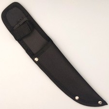 Knife Sheath | Durable Black Nylon Belt Pouch - Fits Fixed-Blades up to 6