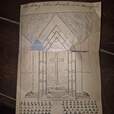WORLD WAR 2 OCT 1944 USN Seabees Okinawa Church Program picture