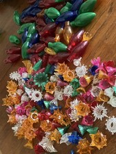 Vintage Plastic Christmas Light Reflectors Lot of Mixed Atomic Starburst mcm picture