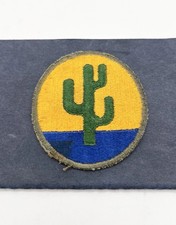 Original WWII U.S. Army Desert Training Center Patch Cactus DTC 1942 picture