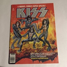 MARVEL SUPER SPECIAL FEATURING KISS PRINTED IN REAL KISS BLOOD MARVEL MAGAZINE picture