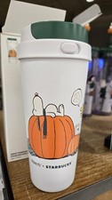 Starbucks Peanuts It’s the Great Pumpkin Travel 16oz Tumbler Authentic NIB picture