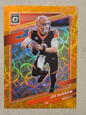 2021 DONRUSS OPTIC HOLO JOE BURROW #134 ORANGE SCOPE PRIZM REFRACTOR #75/79 picture