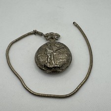 Vintage Majestime Antimagnetic Mechanical Wind Up Pocket Watch Fisherman picture