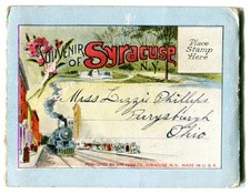 Syracuse NY 20 Views Mini Souvenir Folder About 1920 ALL VIEWS SHOWN Bldgs & Sts picture