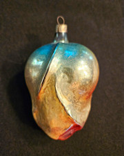VINTAGE MERCURY GLASS TULIP ORNAMENT picture