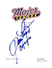 DENNIS HAYSBERT SIGNED MAJOR LEAGUE FULL SCRIPT AUTOGRAPH PEDRO CERRANO COA picture