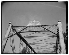 Tiskilwa IL 1900s Tiskilwa Bridge Bureau Creek Through Truss Portal Beam picture