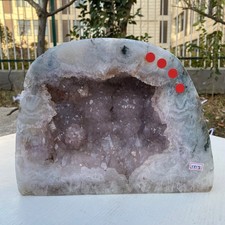 12LB Natural Amethyst Agate Earth Quartz Crystal Cluster Cathedral EnergyHealing picture