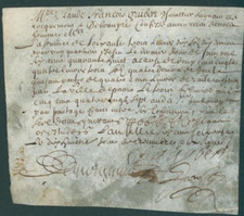 1787 French Estate Document – Paris – Signed by Royal Scribe for Civil Affairs picture