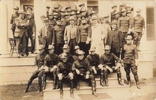 1907 Theodore Roosevelt PA State Police RPPC Wyoming Cancel Photo Postcard RARE picture