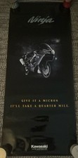 RARE HTF Kawasaki Ninja 2000 ZX6R Dealership Poster Large 60