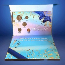 2 Happy Birthday 2018 Coin BIRTHDAY CARD. Brand New NEVER USED Uncirculated 2018 picture