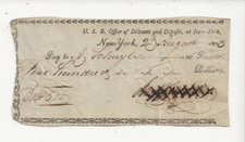 SCARCE ORIGINAL 1803 UNITED STATES NY OFFICE OF DISCOUNT AND DEPOSIT $500 CHECK picture