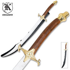 Arabian Shamshir Warrior Sword Scimitar Wood Pirate Caribbean Cutlass Medieval picture