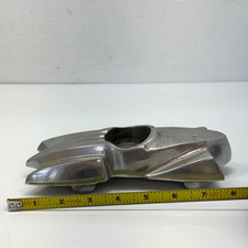 Vintage 1930 Cast Aluminum Streamline Art Deco Car Ashtray picture