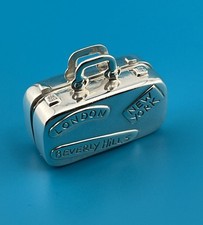 Tiffany and Co. Vintage Luggage Suitcase Travel Pill Box Sterling Silver .925 picture