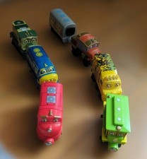 Chuggington Wooden 7 Figure Set Toys with Characters Wilson Bluestar Dunbar 15+ picture