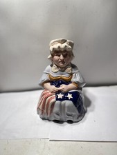 Vtg FITZ AND FLOYD #1511 Collectors Series Betsy Ross Important Women Teapot B2 picture