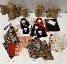 Vintage Traditional Kimekomi Japanese Kimono Dolls Lot picture