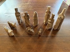 Hand Carved Olive Wood Nativity Set (11 Pieces) picture