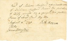 1798 Handwritten Estate Mulford Signed James Johnson Seth Bower Cumberland NJ picture