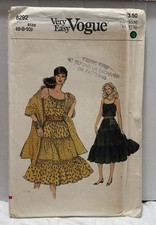 Vogue 8292 Size 6-8-10 Misses Dress And Shawl *PREOWNED* UNUSED picture