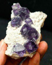 84g Rare Purple Window Fluorescent Fluorite Quartz Specimen Huanggangliang picture
