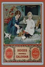Vintage Hood's 1913 Calendar Poster 🌟🤯💯 - Classic Print 24x36” picture