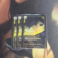Riftbound TCG Origins Foil Rare Grand Strategem 233/298 x 3 (playset) picture